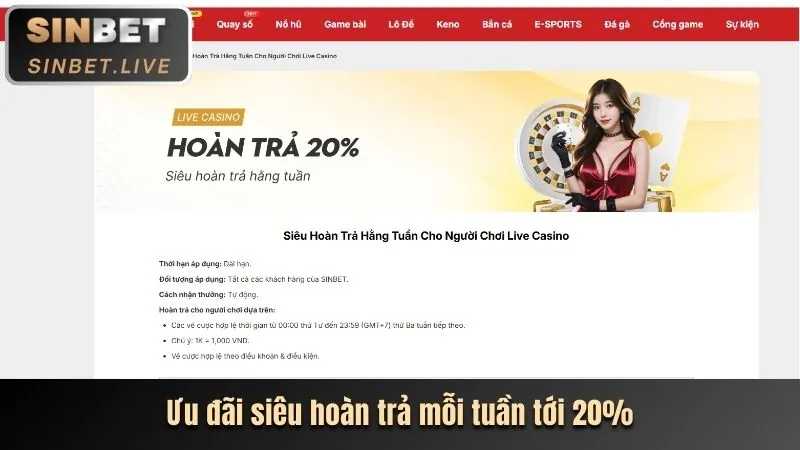 Khuyến mãi hoàn trả ải sun win